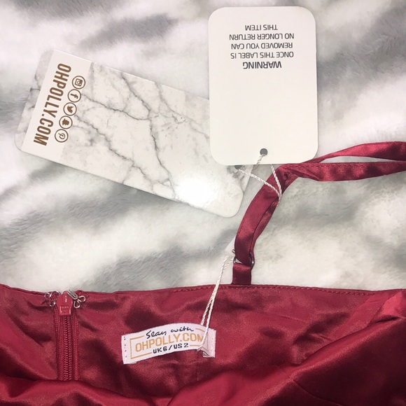 RED DRESS, OH POLLY SATIN - Picture 4 of 4